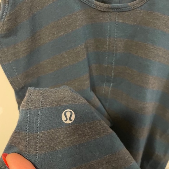 LULULEMON HEART OPENER TANK - ALBERTA LAKE HEATHERED BLACK - Picture 7 of 8